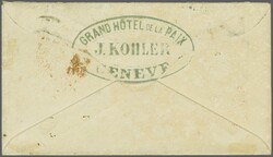 Vereinigte Staaten 1867: 1 Fr. goldbronze und 10 Rp. rot, zwei ...