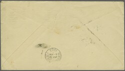 Beirut Postage Due 1903: USA 5 c. blue postal stationery envelope ...