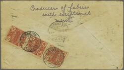 Beirut Postage Due 1915: Cover from New York to Beirut, underpaid by ...