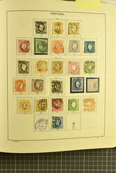 1853/1974: Old collection housed in a pre-printed Schaubek album, ...