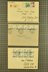 1949/60: Sauberes Lot Bedarfspost 'Technik und Landschaft', mit 10 ...