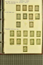 1931/39 Newspaper stamps used/unused, study collection starting with ...