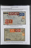 LATI - Mail 1939/41: Selection of 17 commercially used envelopes, ...