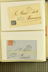 1862/1910ca.: Zusammenstellung von Belegen, alle von RHEINECK mit den ...