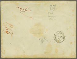 40 Rp. oliv im senkr. Paar und 10 Rp. blau, farbfr. und meist voll- ...