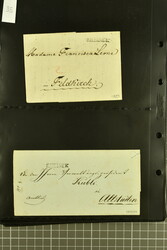 1769/1868: Lot 13 vorphilatelistische resp. markenlose Briefe aus ...
