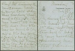Royalty: Queen Alexandra 1907 (July 22): Hand-written letter on ...