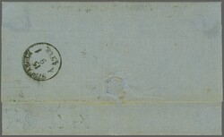 Postal Routes to Sweden; 1866 (Sept 13): Double rate Underpaid Entire ...