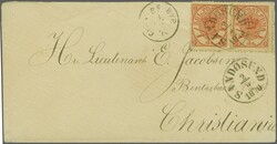 Postal Routes to Norway; 1870 (June): Envelope despatched on ship ...