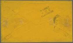 Postal routes to the United States; 1868ca (Dec 5): Envelope from ...