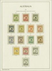 1913/14: The valuable collection of 'Roo's, wmk. first Crown over A, ...