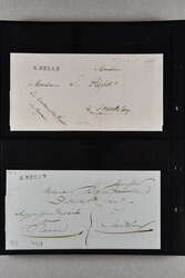 1809/62: Lot 21 vorphilatelistische und vereinzelt markenlose Briefe ...