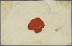 1861: 6 d. blue, rough perf. 14 to 16 and 1868 2 d. yellow, used on ...