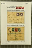 1856/94: The collection on leaves (115 items) with Transfer Types and ...