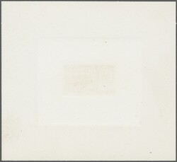 1888 10 c. Blue Issue 1888: 10 c. blue, die proof on India, sunk on ...