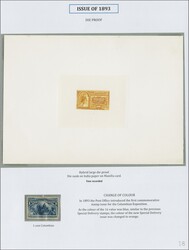 1893: 10 c. Orange Issue 1893: 10 c. orange, hybrid large die proof ...