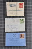 1939/48: First Day Covers (3) with 5 s. red used on registered FDC ...