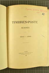 1898: Paul Mirabaud, Axel de Reuterskiöld: "Les Timbres Postes ...