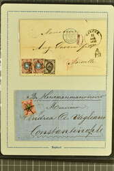 1861/1923: Group ten covers &amp; cards incl. 1861 cover bearing 1858 ...