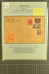 Scadta Consular Mail 'GB' 1923/26: Fine group of seven handstamped 'G ...