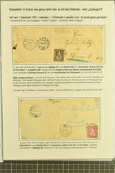 1878/82: Partie zehn ausgesuchter, kleinformatiger Falltbriefe mit ...