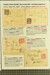 1878/82: Partie zehn ausgesuchter, kleinformatiger Falltbriefe mit ...