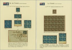 1851/55: Album pages (2) with delightful range of classic issues from ...