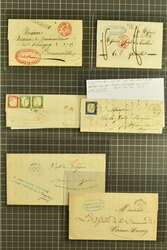 Savoia / Savoie 1815/60: Group 150 covers incl. 1844 cover en ...