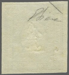 1861: Newspaper stamp 2 c. grey-black embossed variety "1" for "2", ...