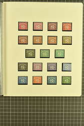 1914: Postage Due 2 d. value perforated Colour Trials - set of 18 ...