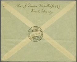 Scadta, Golddollar-Ausgabe 1931 (31. Aug.): Brief ab "Basel 2 Brf. ...