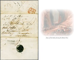 1st Afghan War / Army of the Indus 1839 (Aug 5): Entire letter ...