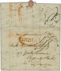 1st Afghan War 1841 (May 2): Entire written from Kabul to London ...