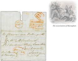 1st Afghan War 1842 (Feb 15): Entire letter from Capt. Gillespie at ...