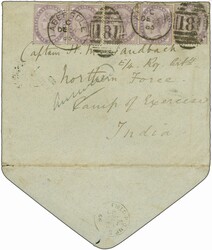 Camp of Exercise, Delhi 1885/86: Covers (2) with 1885 cover franked ...