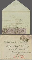 Camp of Exercise, Delhi 1885/86: Covers (2) with 1885 cover franked ...