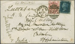 2nd Afghan War - Kabul 1880 (April 30): Incoming cover from Oxford to ...