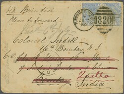 2nd Afghan War - Baluchistan 1880 (June 3): Incoming cover bearing ...