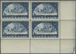 WIPA 1933: Bogenmarke 50 g. schwärzlichviolettultramarin auf ...