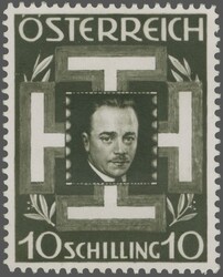 Gedenkmarke für Bundeskanzler Engelbert Dollfuss 1936: 10 S., ...