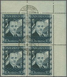 Gedenkmarke für Bundeskanzler Engelbert Dollfuss 1936: 10 S. ...