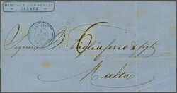 French Consular Post Offices, Galatz; 1858 (April 3): Unpaid Entire ...