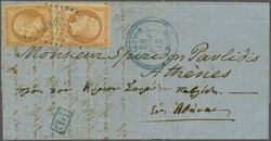 French Consular Post Offices, Galatz; 1862 (June 21): Entire letter ...