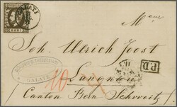 Romanian Post, Treaty with Austria; 1871 (Dec 17): Cover from Galatz ...