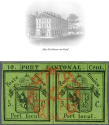 Doppelgenf, farbfrisches und allseits gut- bis breitrandiges ...