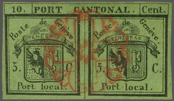 Doppelgenf, farbfrisches und allseits gut- bis breitrandiges ...