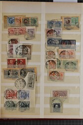 1910/40ca.: Several hundred stamps on piece and approximately thirty ...