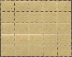 1919 (June 9): Airmail to Halfax, 35 c. red, the unused complete pane ...