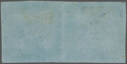 1851/60: 3 d. bright blue on deeply blued paper, a used horizontal ...