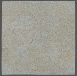 1851/60: 3 d. bright red on blued paper, a used example with ample to ...